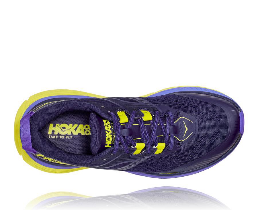 Hoka One One Trail Schoenen Heren - Stinson Atr 6 - Blauw/Groen - VI2345968